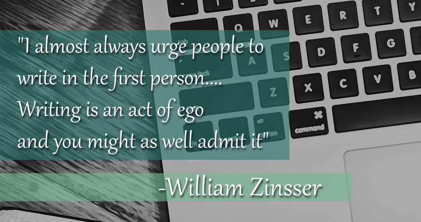 act of ego - william zinsser quote