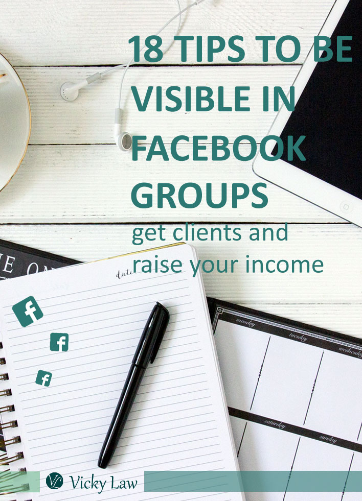 18 tips to be visible in facebook groups