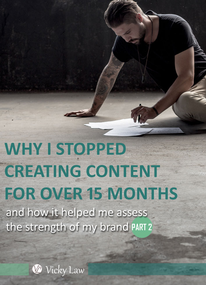 Why I Stopped Creating Content for Over 15 Months and How It Helped Me Assess the Strength of My Brand (Part 2)